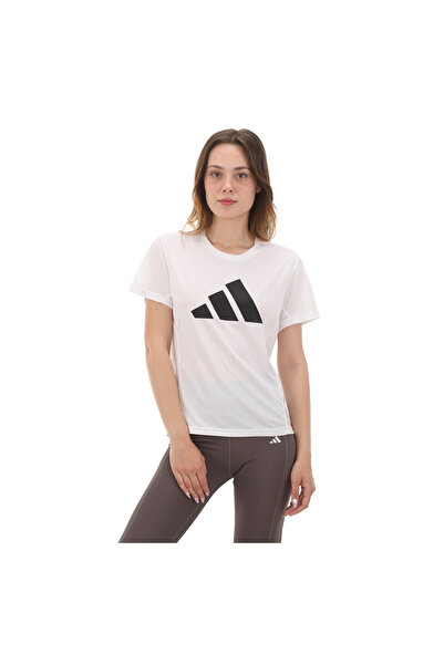 adidas IN0111-K Run It Tee Kadın T-Shirt Beyaz