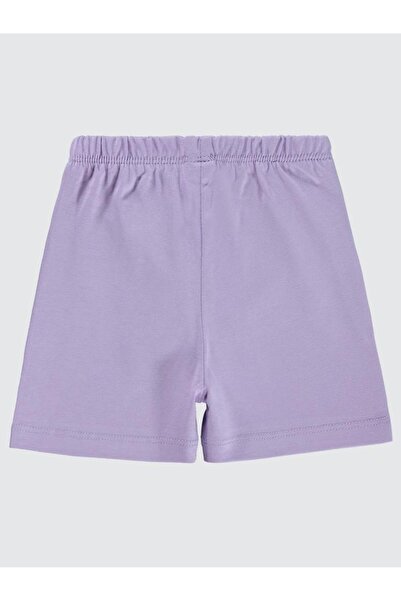 Civil Baby Yandan Dikişli 6-18 Ay Unisex Şort - Lila 6-9 Ay