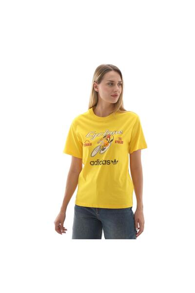 adidas Jy0280-K Cyclone Tee Women's T-Shirt Yellow