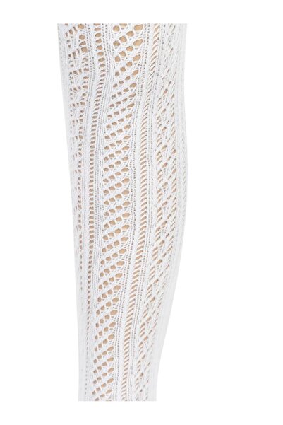 Civil Girls Mesh Pantyhose for Ages 3-11 - White 3-4 Years