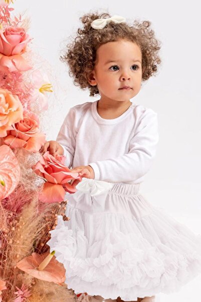 SUBU TASARIM Біла тюлева спідниця - MDVK114