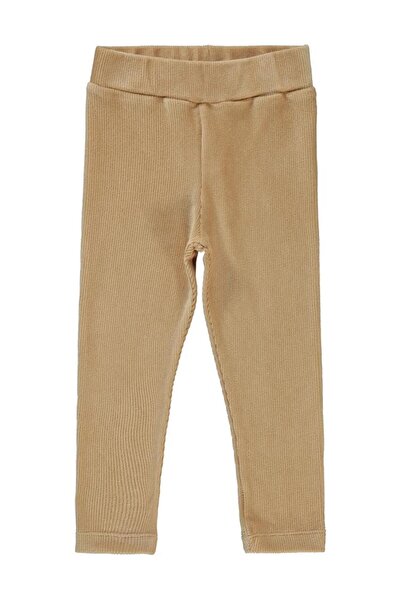 Civil Girls Velvet Leggings for Ages 2-5 - Beige 5-6 Years