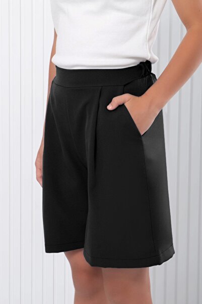 Modaviki Πλισέ σορτς μαύρο MDV346