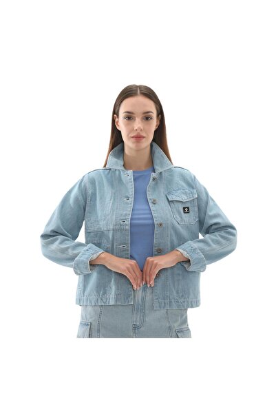 Converse 10027976-444 Denım Work Coat Ceket İndigo