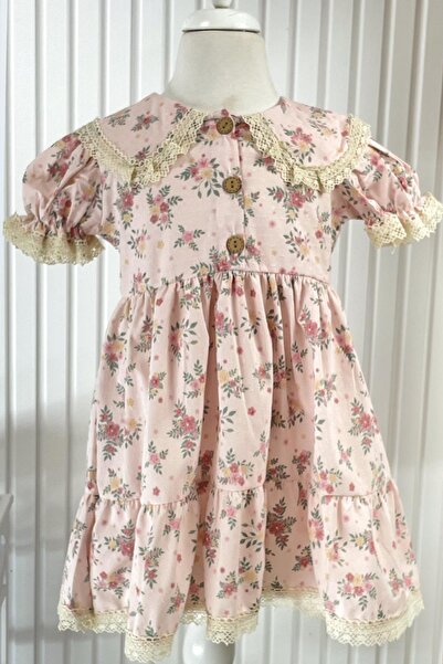 SUBU TASARIM Roza vintage haljina - MDVK130