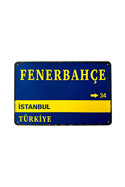 CARMA CONCEPT Fenerbahçe Sokak Tabelası, Retro Vintage , METAL POSTER, RETRO ...