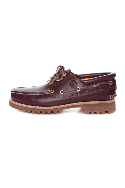 Timberland B0500096481-R Authentics 3 Eye Classic Men's Sports Shoes Claret Red