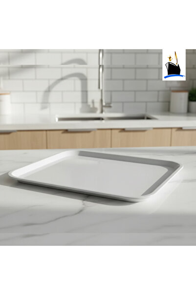 mm Small white serving tray