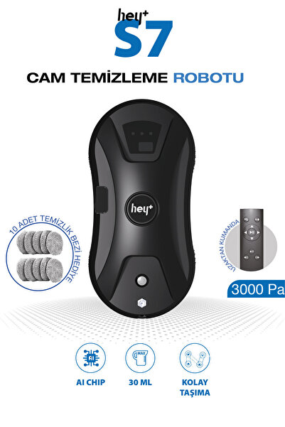 Heyplus Cam Silme Robotu Cam Temizleme Robotu Su Püskürtme Özellikli S7