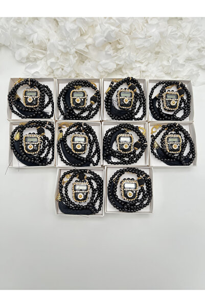 lenagiftworkshop 10 adet Mevlid-Hac-Umre Hediyelik Taşlı Zikirmatik Ve Tesbih...