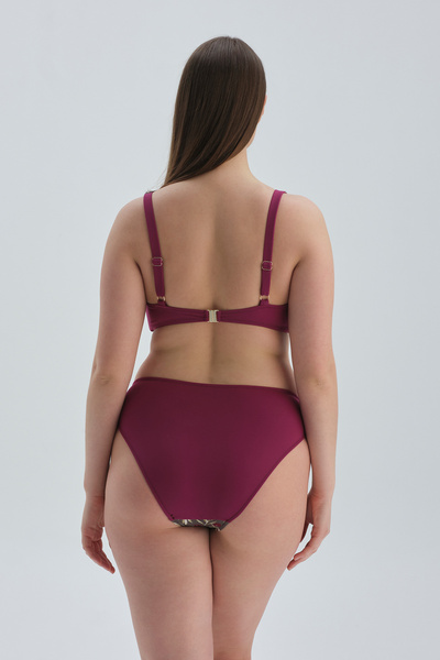 Dagi Mürdüm Kaplı Toparlayıcı Yüksek Bel Bikini Alt