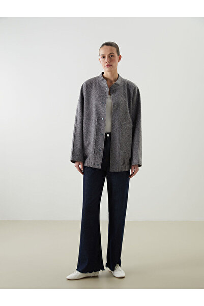 LC Waikiki College Collar Oversize Women's Bomber Coat