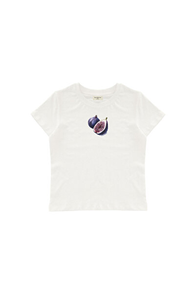 lethestudios Top scurt tip tricou pentru bebeluși cu imprimeu Figs