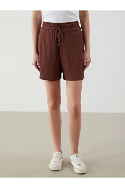 LC Waikiki Lcwaikiki Classic Elastic Waist Textured Women Shorts