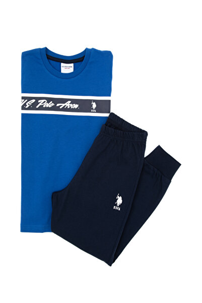 U.S. Polo Assn. Erkek Çocuk Kobalt Mavi Pijama Takımı 50318568-VR077