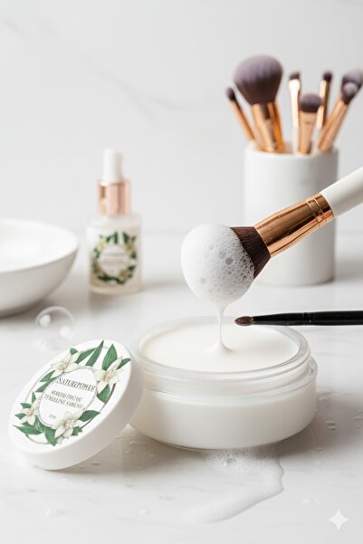 naturepower صابون تنظيف فرشاة المكياج الطبيعي - على شكل وعاء، مكونات طبيعية، ...