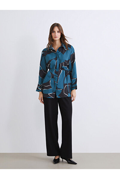 LC Waikiki Peak New Season Modal Blended Patterned Women's Shirt Tunic