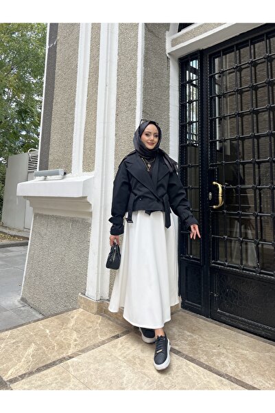 W WARGA ΚΟΝΤΟ ΜΠΟΥΦΑΝΤΟ διπλό πέτο ΜΕ ΛΕΠΤΟΜΕΡΗ ΖΩΝΗ