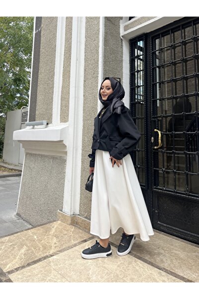 W WARGA ΚΟΝΤΟ ΜΠΟΥΦΑΝΤΟ διπλό πέτο ΜΕ ΛΕΠΤΟΜΕΡΗ ΖΩΝΗ