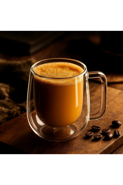 Vivien Home 350 ml Çift Camlı Çift Cidarlı Bardak