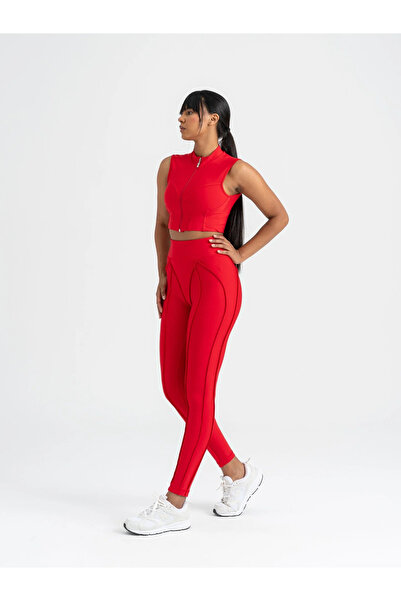 lismina Sculpt Line Kırmızı Dikiş Modelli Spor Tayt