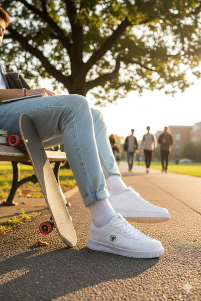 Vojo Ανδρικά αθλητικά παπούτσια Air 5 Comfort Sole Skin Λευκά