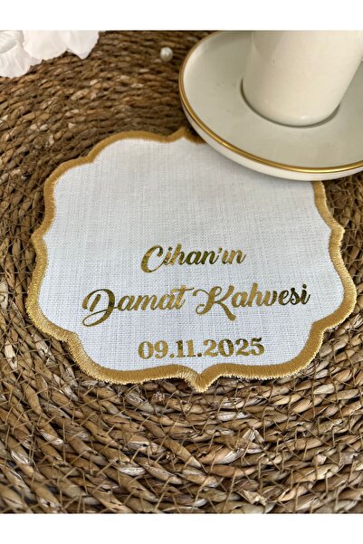 hemdemhediyelik Kişiye Özel Damat Kahve Peçetesi, Damat Kahvesi, Sunum Peçete...