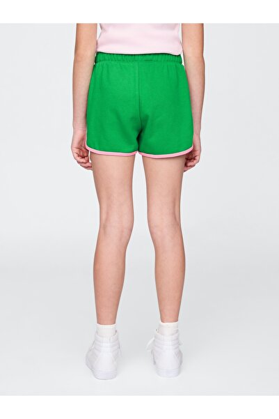 GAP Kız Çocuk Yeşil VintageSoft Dolphin Sweat Şort