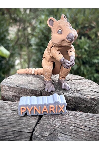 pynarix Kısa kuyruklu Kanguru Figür Oyuncak - Cesur Quokka 🦘🌿3D Hareketli O...