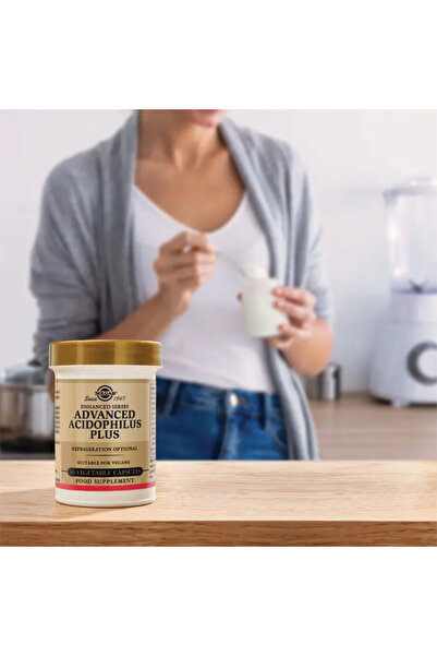 Solgar Advanced Acidophilus Plus 60 Kapsül - (SKT: 04/2026)