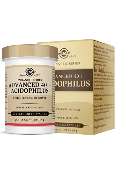 Solgar Advanced 40+ Acidophilus 60 Kapsül - (SKT: 11/2025)