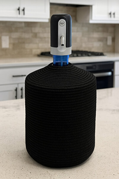 Efuliz Home Husă pentru dozator de apă cu aspect de paie de iută, husă elegantă și naturală pentru dozator de apă