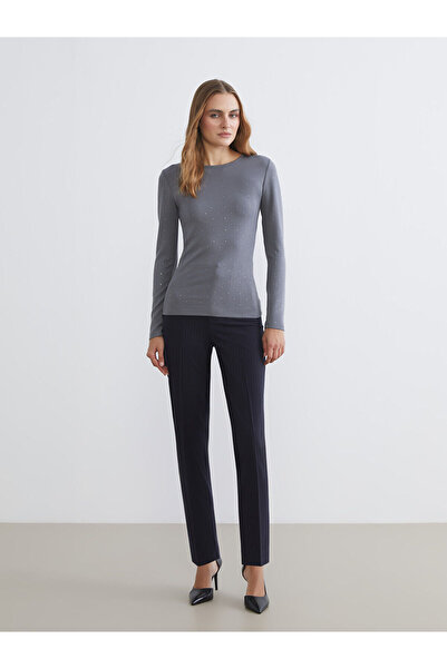 LC Waikiki Vizyon New Season Crew Neck Stone Women's T-Shirt