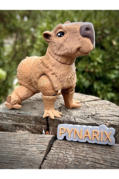 pynarix Kapibara Oyuncak- Doğanın Zarif Devleri! 🦦 🐾✨ 3d Hareketli Organik Vip Model - Büyük Boy