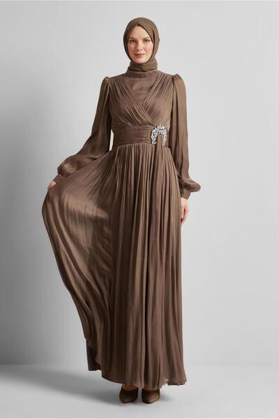 Alvina TAŞ DETAYLI ABİYE ELBİSE 50520