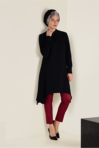 Alvina Lace-Up Collar Tunic 4642