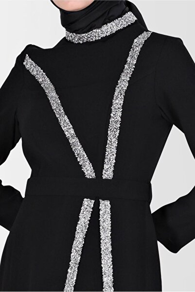 Alvina Taşlı Şerit Detaylı Abiye 50202