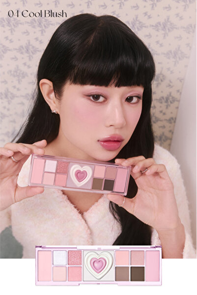 PERIPERA Çok Fonksiyonlu Makyaj Paleti PERIPERA All Take Mood Like Palette (#04 Cool Blush) (Night Peri)