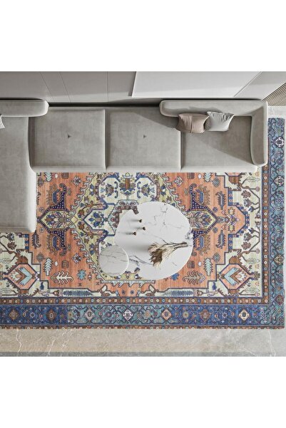 Al Kaffary Carpet سجادة جيهان، سجادة على الطراز التقليدي بتصميمات هادئة وجميلة، مثالية لجميع المساحات، متعددة الألوان