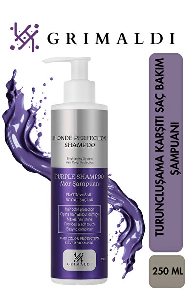GRİMALDİ Mor Şampuan – Silver Etkili Renk Dengeleyici Purple Shampoo 250 ml