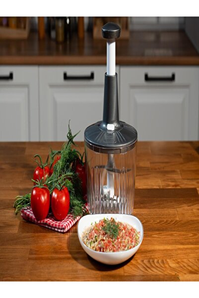 decorev 5-Blade Top-Press Hand Rondosu High-Performance Manual Chopper for Ve...