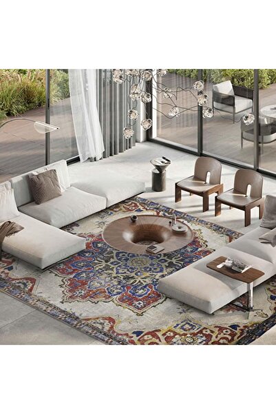 Al Kaffary Carpet Carpet Jehan, Traditional rug with Beautiful Calm designs, suitable for all spaces, multi-colour