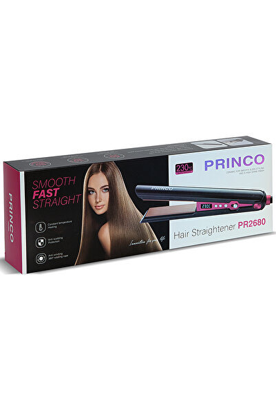 Princo Pr2680 Hair Straightener – 230 ° C Professional Ceramic Plate