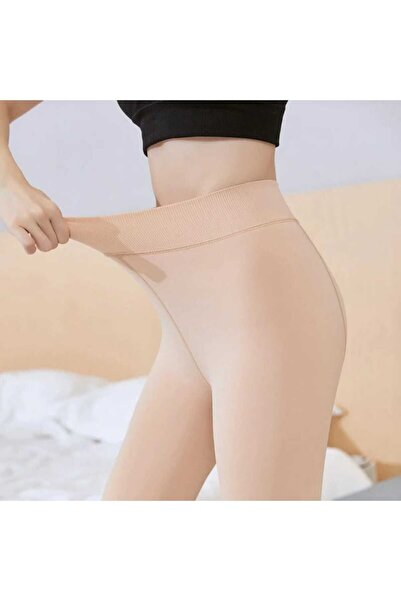 SAUNA SUIT Πλεκτό κολάν με βελούδινο εσωτερικό σχέδιο - ζεστό και σφιχτό χρώμα δέρματος