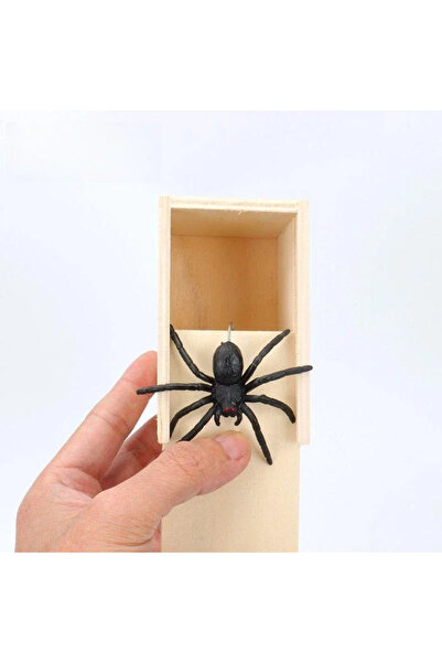 Choice مقلب العنكبوت خدعة جديدة عنكبوت مضحك صندوق تخويف صندوق جلد خشبي صندوق تخويف خشبي عالي الجودة لعبة ممتعة
