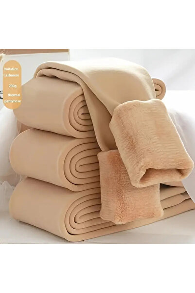 SAUNA SUIT Πλεκτό κολάν με βελούδινο εσωτερικό σχέδιο - ζεστό και σφιχτό χρώμα δέρματος