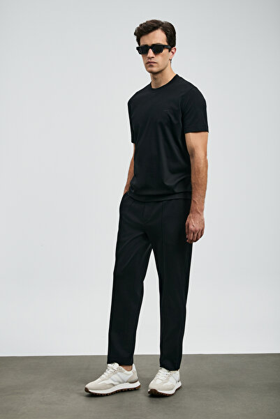 Lufian Ανδρικό μπλουζάκι Roland Basic Μαύρο