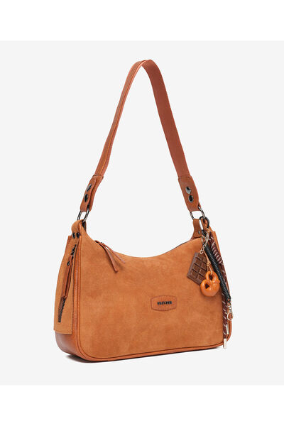 Greyder Kadın Taba Hakiki Deri Omuz Çantası 5K2CN69637