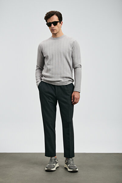 Lufian Kent Erkek Kazak Açık Gri