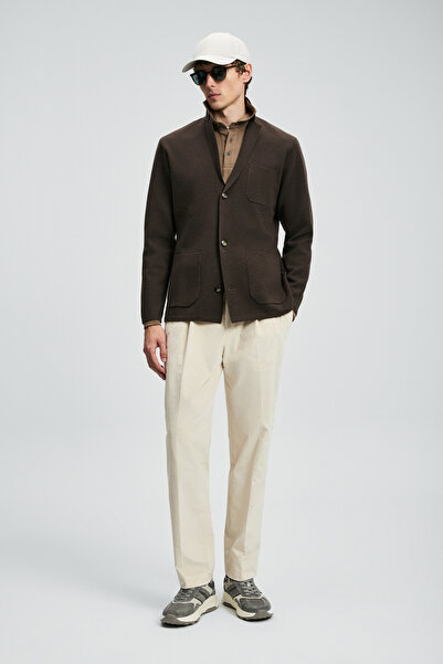 Lufian Mars Erkek Hırka Kahverengi